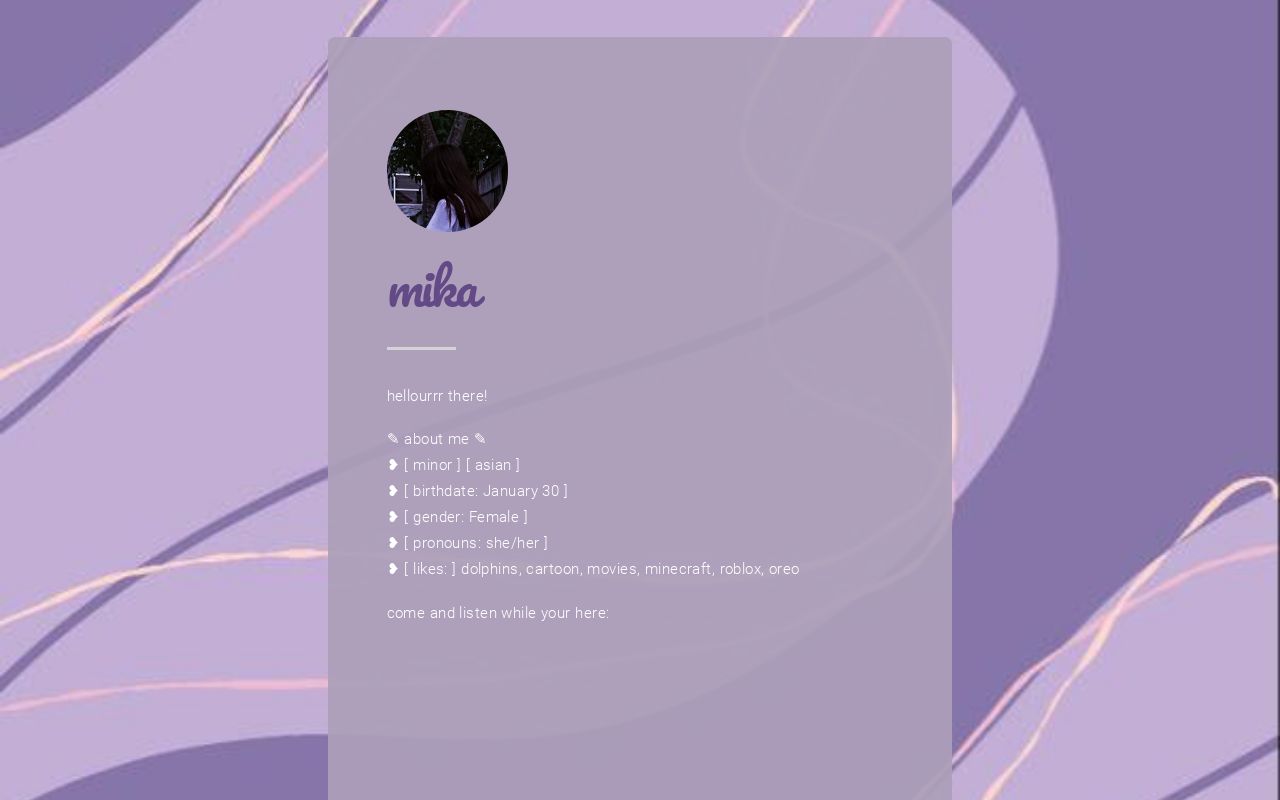 Carrd profile picture for @mikq